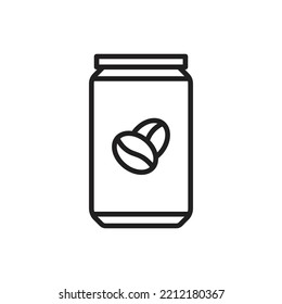 Dose of Coffee Outline Icon Vektorgrafik