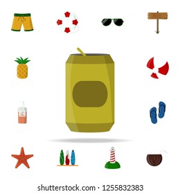 can of Coke colored icon. summer icons universal set for web and mobile
