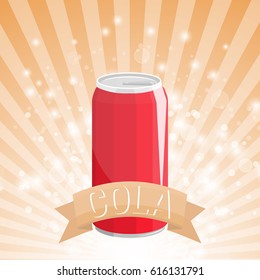Can Cola drink illustration