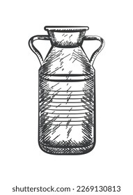 can container for milk icon isolated