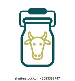 Can container for milk isolated icon. Farm animal sign. Graph symbol for your web site design, logo, app, UI. Vector illustration