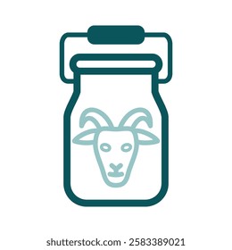 Can container for milk isolated icon. Farm animal sign. Graph symbol for your web site design, logo, app, UI. Vector illustration