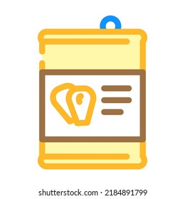 can corn color icon vector. can corn sign. isolated symbol illustration