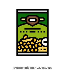 can corn color icon vector. can corn sign. isolated symbol illustration