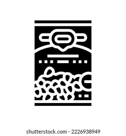 can corn glyph icon vector. can corn sign. isolated symbol illustration