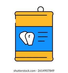 can corn line icon vector. can corn sign. isolated symbol illustration