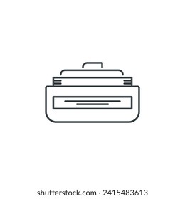 Can, cream, beauty, style, saloon icon, vector illustration
