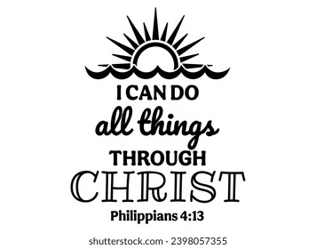 I can Do All Thing Through Christ Logo svg