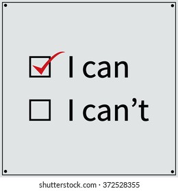 can do it with tick box word motivation