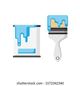 Can draw from vector images with colors from cans