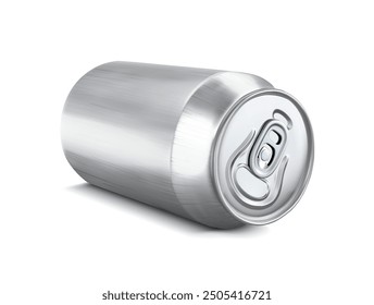 can for a drink on a white background.  Vector illustration