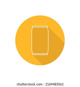 Can flat icon with shadow