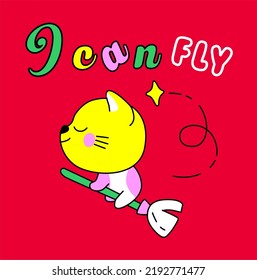 I CAN FLY STOCK VECTOR IMAGE ILLUSTRATION