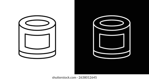 Can food icon Graphic vector set for ui design