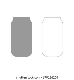 Can grey set icon .