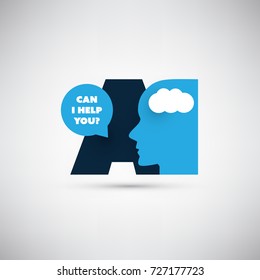Can I Help You? - AI, Digital Voice Assistant Service, Internet of Things, Networks, Deep Learning, Future Technology Concept Design