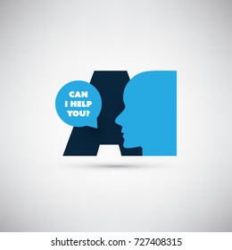 Can I Help You? - AI, Digital Voice Assistant Service, Internet of Things, Networks, Deep Learning, Future Technology Concept Design
