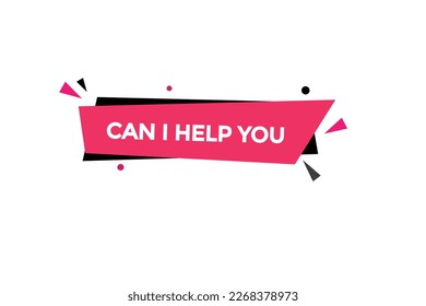 can i help you button vectors.sign label speech bubble can i help you
