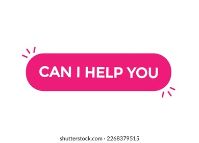 can i help you button vectors.sign label speech bubble can i help you
