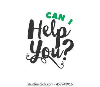 can i help you text icon typography typographic creative writing text image 1