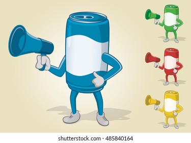 Can Holding Megaphone