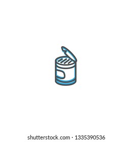 Can icon design. Gastronomy icon vector illustration design