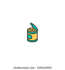 Can icon design. Gastronomy icon vector illustration