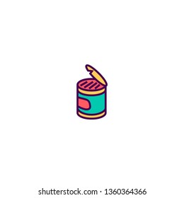Can icon design. Gastronomy icon vector illustration