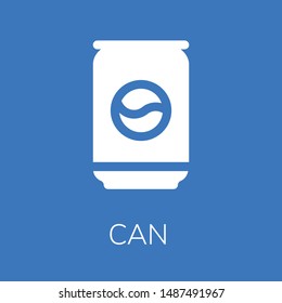  Can icon. Editable  Can icon for web or mobile.