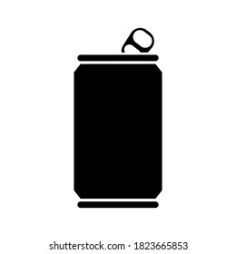 can icon in flat style on white background. Stock vector
