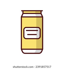 Can icon isolate white background vector stock illustration.