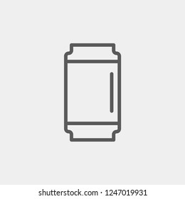 Can icon isolated on background. Beverage symbol modern, simple, vector, icon for website design, mobile app, ui. Vector Illustration