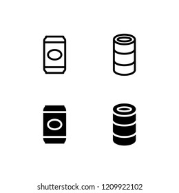 Can Icon Logo Vector Symbol