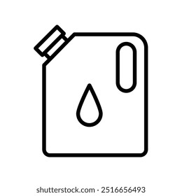 can icon. Outline style design isolated on white background