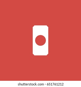 can icon. sign design. red background