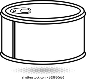 can icon, vector illustration