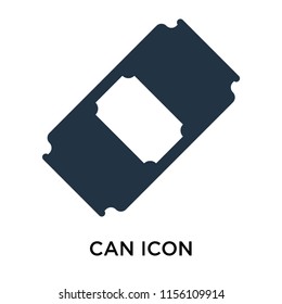 Can icon vector isolated on white background, Can transparent sign