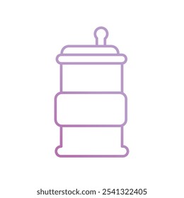 can icon with white background vector stock illustration