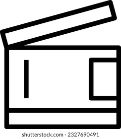 Can Line Icon - Einzelsymbol, Vektorgrafik 