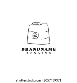 can logo cartoon icon design modern vector illustration