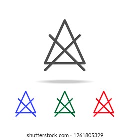 can not be bleached icon. Elements of washing in multi colored icons. Premium quality graphic design icon. Simple icon for websites, web design, mobile app