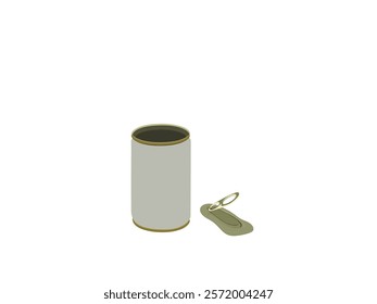 Can on a white background.