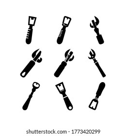 can opener icon or logo isolated sign symbol vector illustration - Collection of high quality black style vector icons
