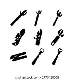 can opener icon or logo isolated sign symbol vector illustration - Collection of high quality black style vector icons
