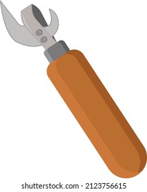 Puede abrir, ilustración, vector sobre un fondo blanco.