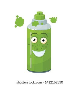 can of paint character vector illustration
