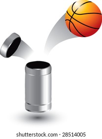 can popping basketball