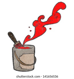 can of red paint cartoon