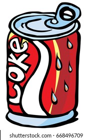 can of soda