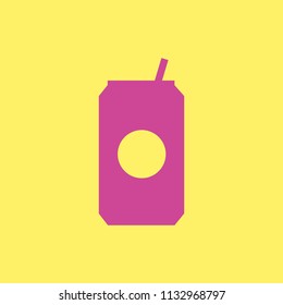 Can of soda drink icon illustration